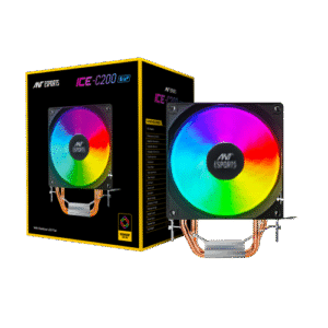 Ant Esports ICE-C200 V2 Rainbow 120mm ARGB Black Cpu Air Coolers ( AESP0231 )