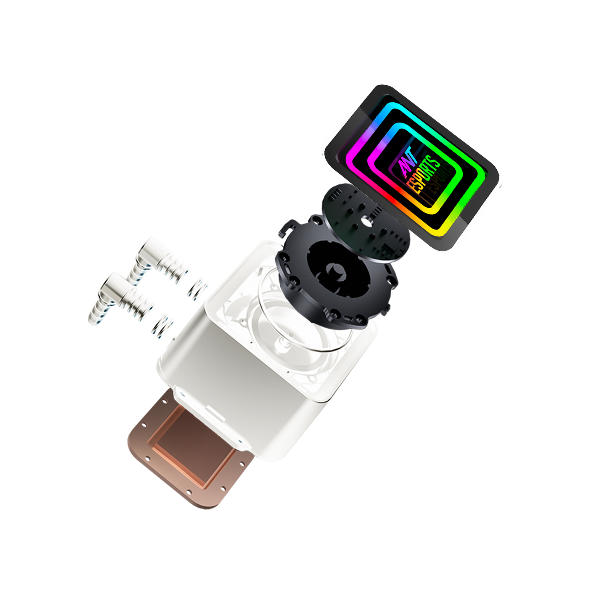 Ant Esports ICE-Infinite 240mm ARGB AM5/LGA1851 White AIO Liquid Cooler ( AESP0294 ) - Image 3