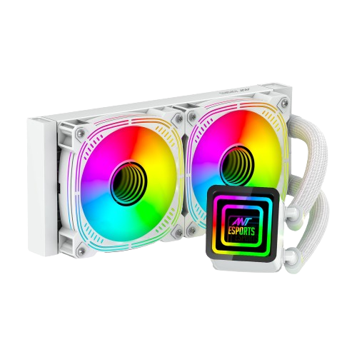 Ant Esports ICE-Infinite 240mm ARGB AM5/LGA1851 White AIO Liquid Cooler ( AESP0294 )