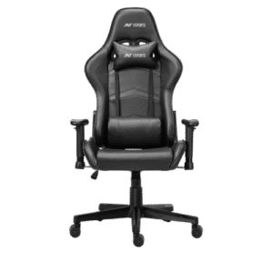 Ant Esports 9077 Ergonomic Multifunctional Black Gaming Chair With Premium PU Leather Upholstery, 2D Armrest, Integrated Neck and Lumbar Support ( ANTC0038 )