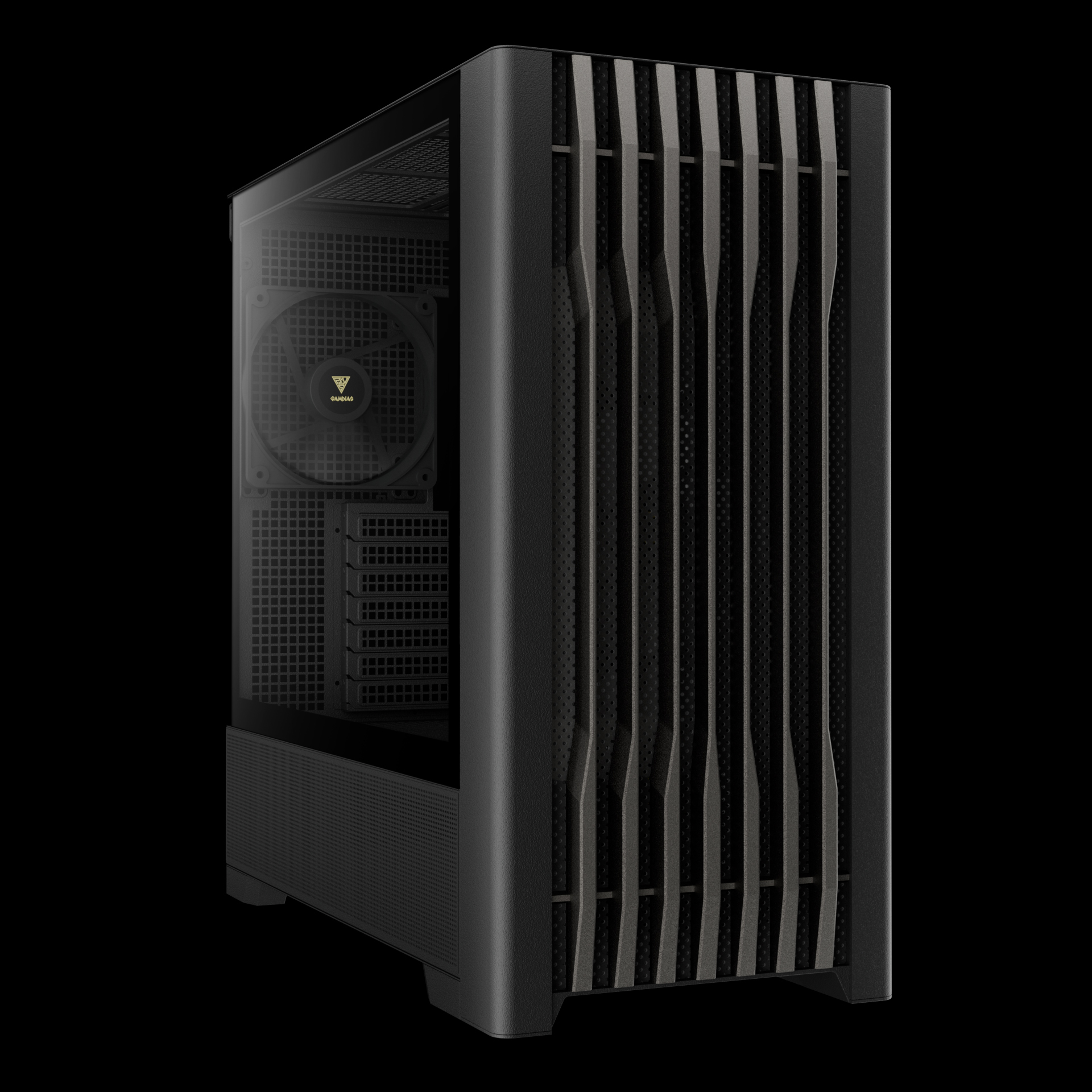 Gamdias ATHENA P3 E-ATX Mid Tower Tempered Glass Side Panel Black Pc ...