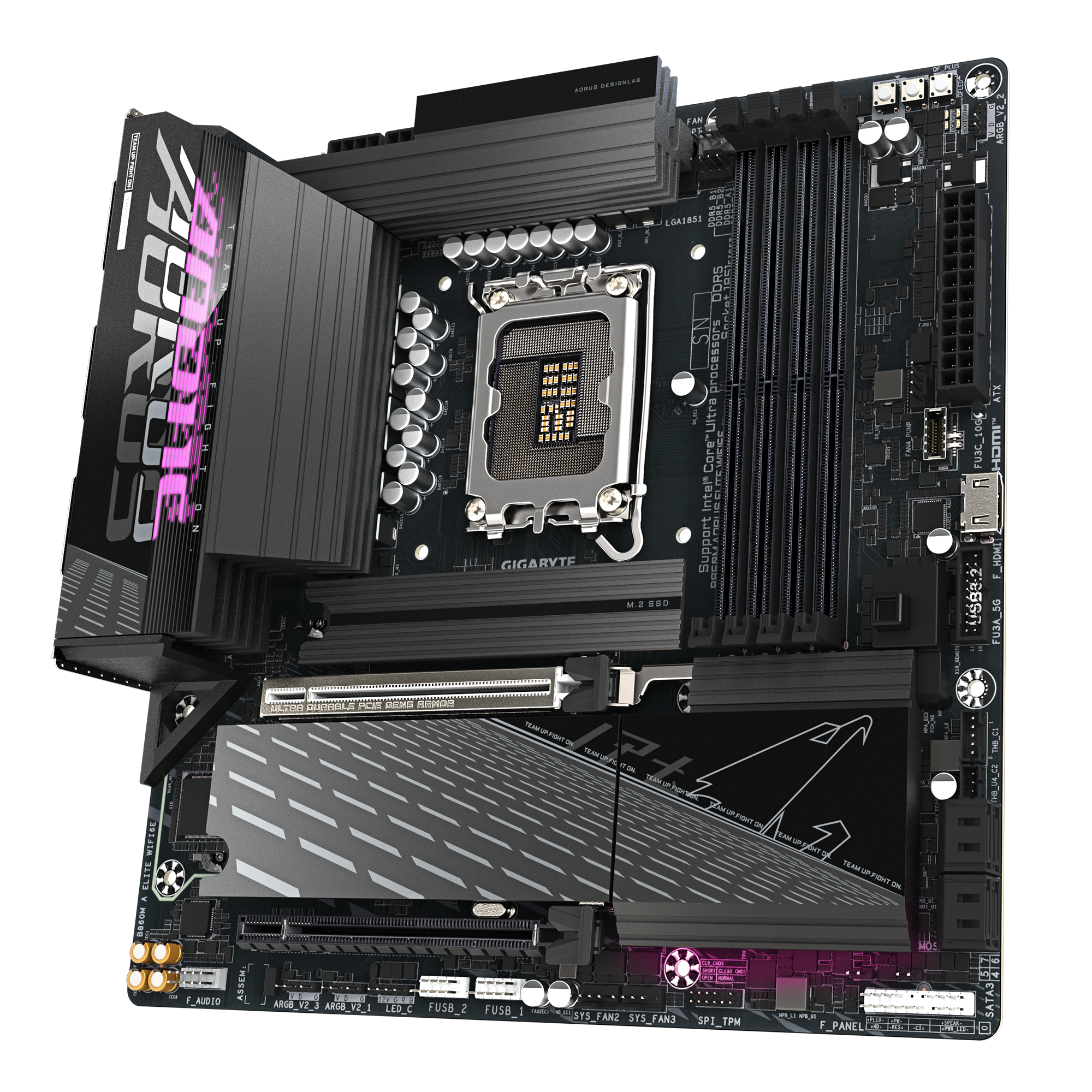 Gigabyte B860M AORUS ELITE WIFI6E Micro ATX Motherboard ( Intel LGA1851 Socket, Support Intel Core Ultra Cpu, 4 x DDR5 RAM Slots, Max 256GB RAM ) - Image 4