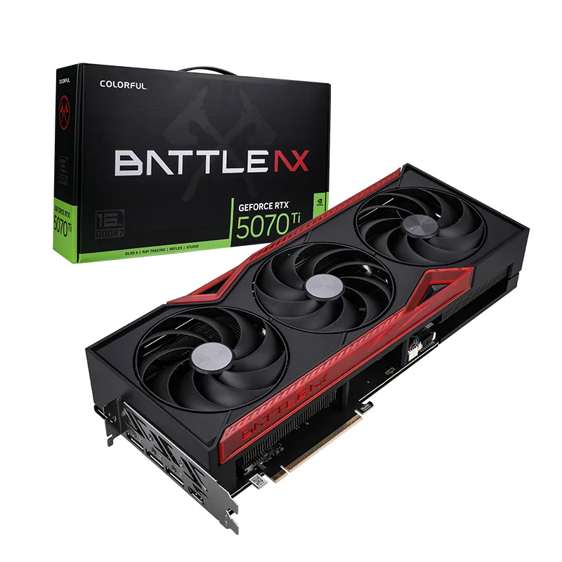 Colorful GeForce RTX 5070 Ti Battle AX 16GB-V(Colorful GeForce RTX 5070 Ti NB EX 16GB-V) 16GB GDDR7 256bit Graphics Card With Triple Fans ( G-I5070TI-NB-EX-V )