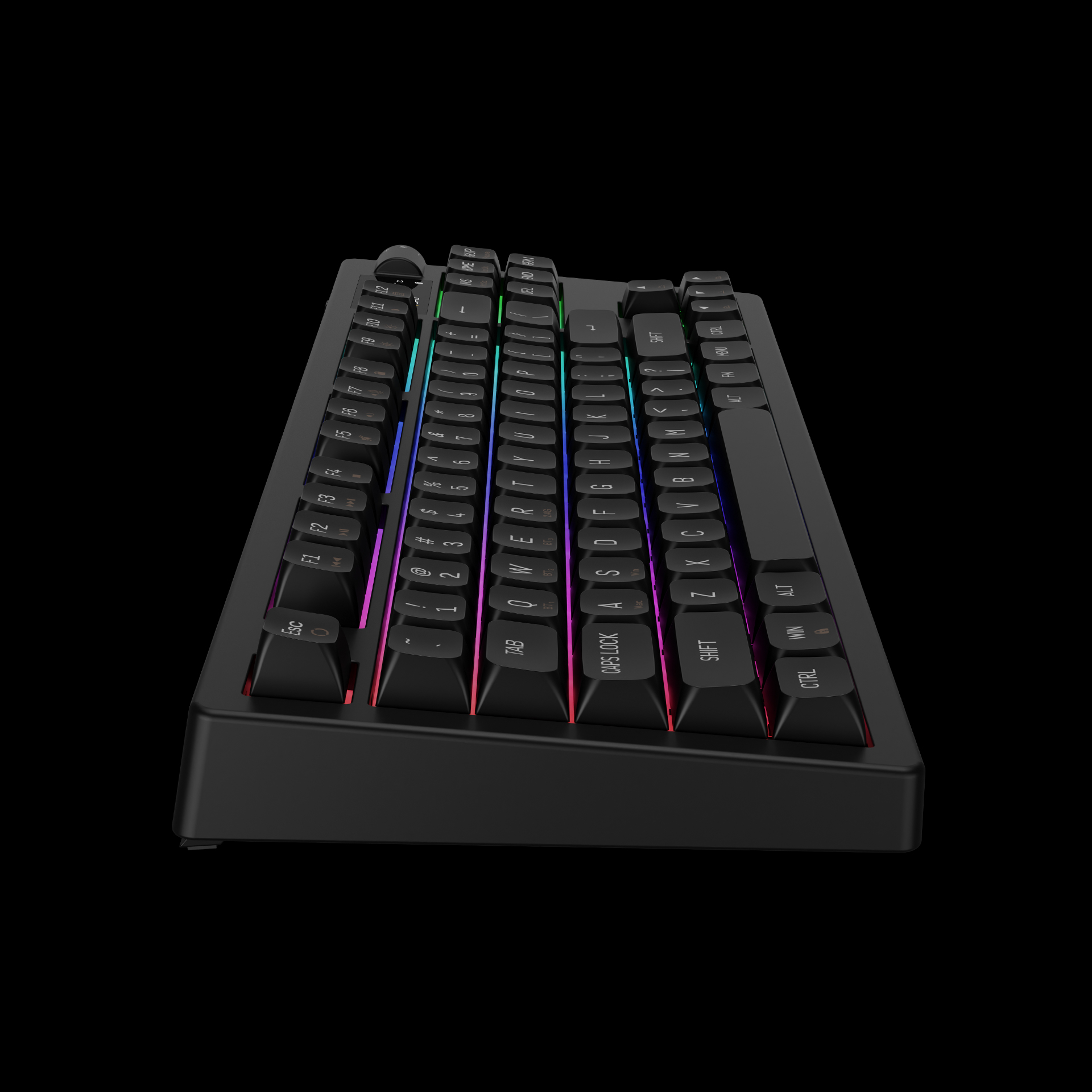 Gamdias HERMES M7 HYBRID Wireless Backlit RGB Black Mechanical Gaming Keyboard - Image 6