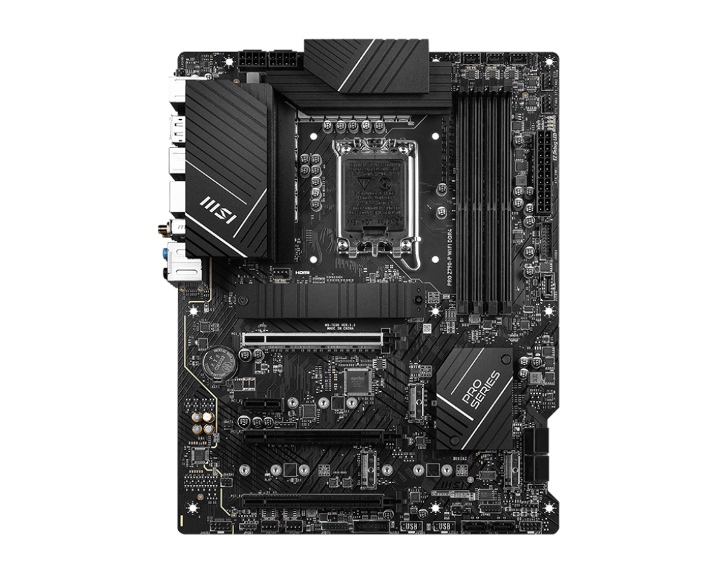 MSI PRO Z790-P WIFI DDR4 ATX Motherboard ( Intel LGA 1700 Socket, Support Intel Core 14th, 13th, 12th Gen Cpu, Intel Pentium Gold and Celeron Cpu, 4x DDR4 RAM Slots, Max 128GB RAM ) - Image 2