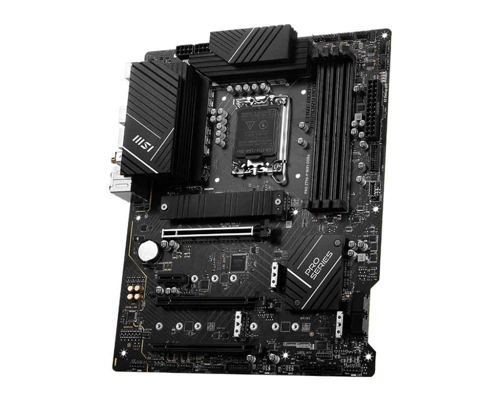 MSI PRO Z790-P WIFI DDR4 ATX Motherboard ( Intel LGA 1700 Socket, Support Intel Core 14th, 13th, 12th Gen Cpu, Intel Pentium Gold and Celeron Cpu, 4x DDR4 RAM Slots, Max 128GB RAM ) - Image 3