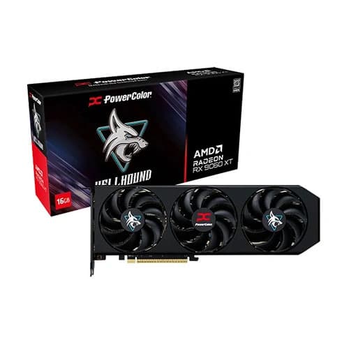 PowerColor Hellhound AMD Radeon RX 9060 XT 16GB GDDR6 128-bit