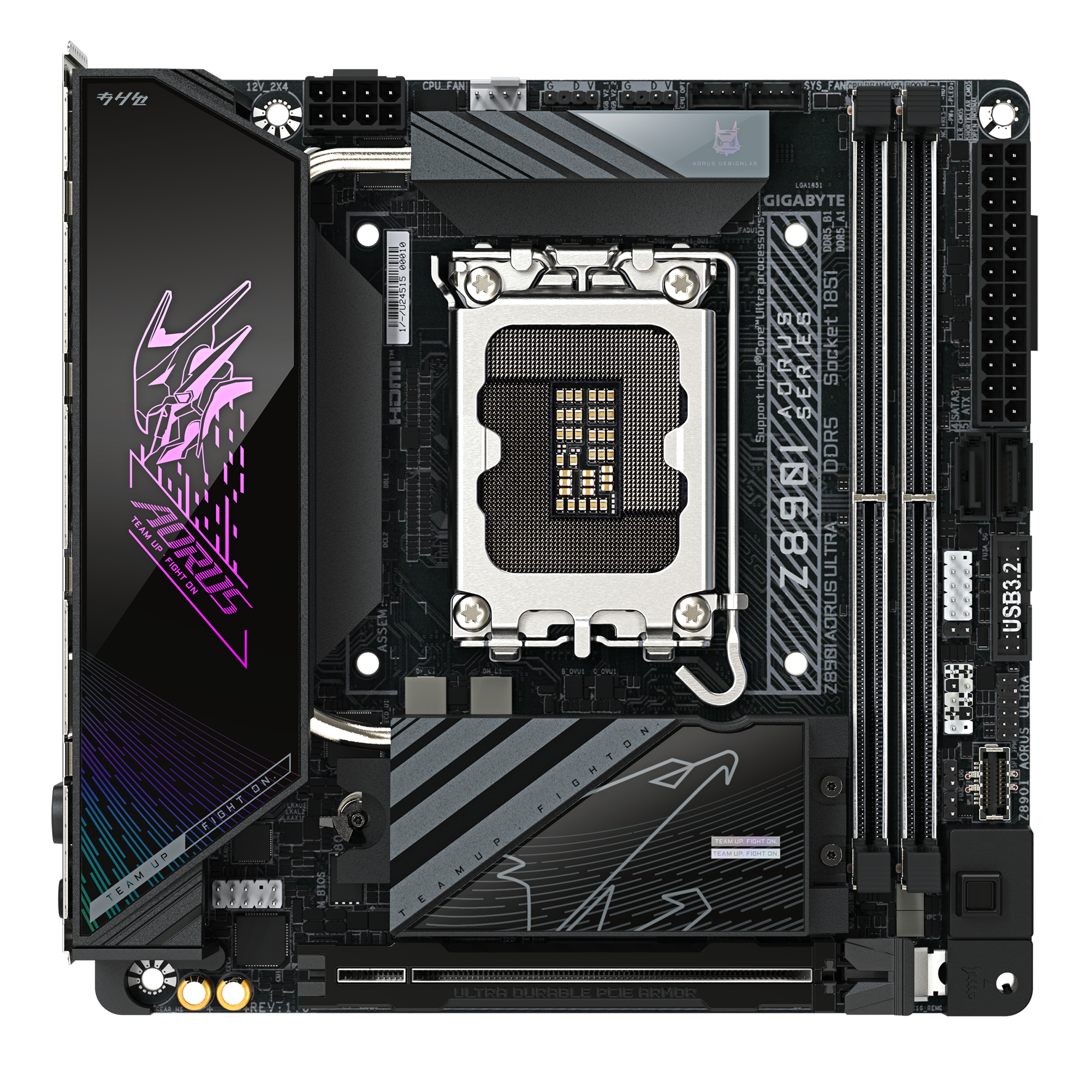 Gigabyte Z890I AORUS ULTRA Mini-ITX Motherboard ( Intel LGA1851 Socket, Support Intel Core Ultra Cpu, 2 x DDR5 RAM Slots, Max 128GB RAM ) - Image 2