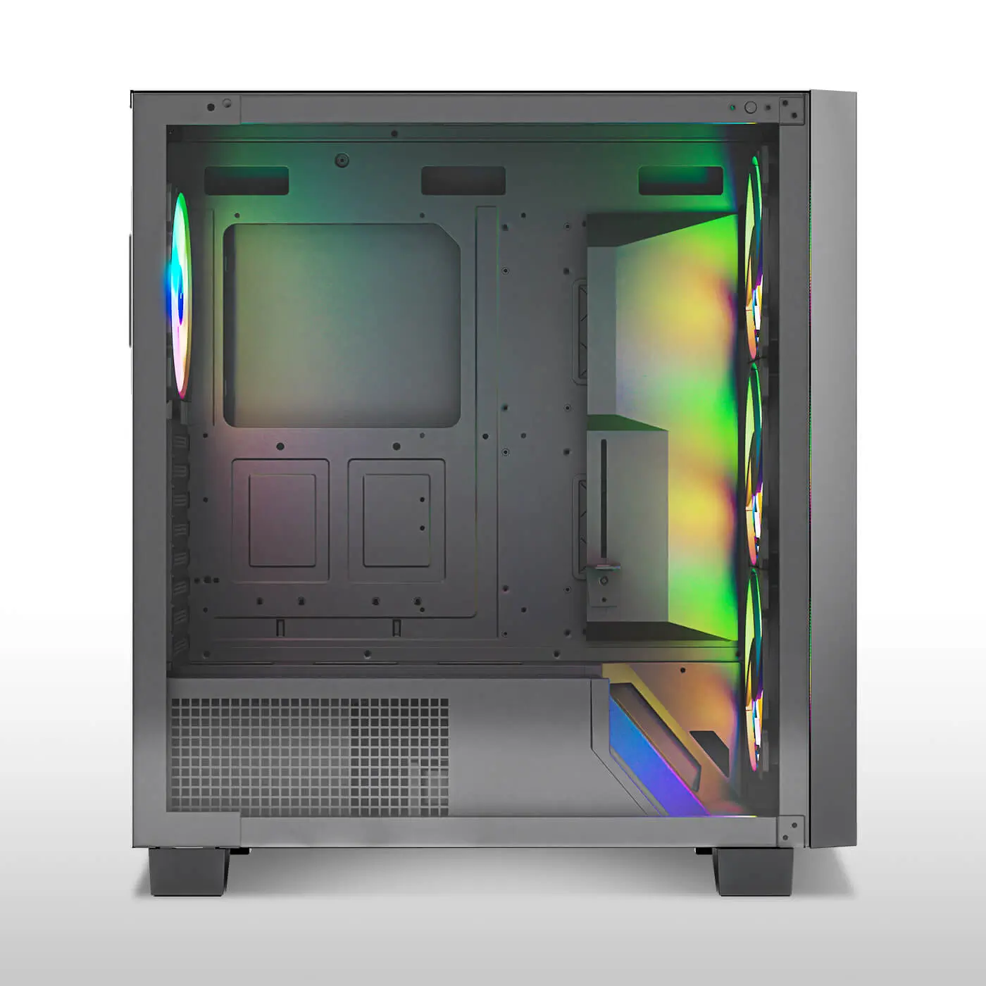 ProLab Design AI848 ARGB ATX Mid-Tower Workstation PC Case With Pre-installed ARGB Fans - Image 4