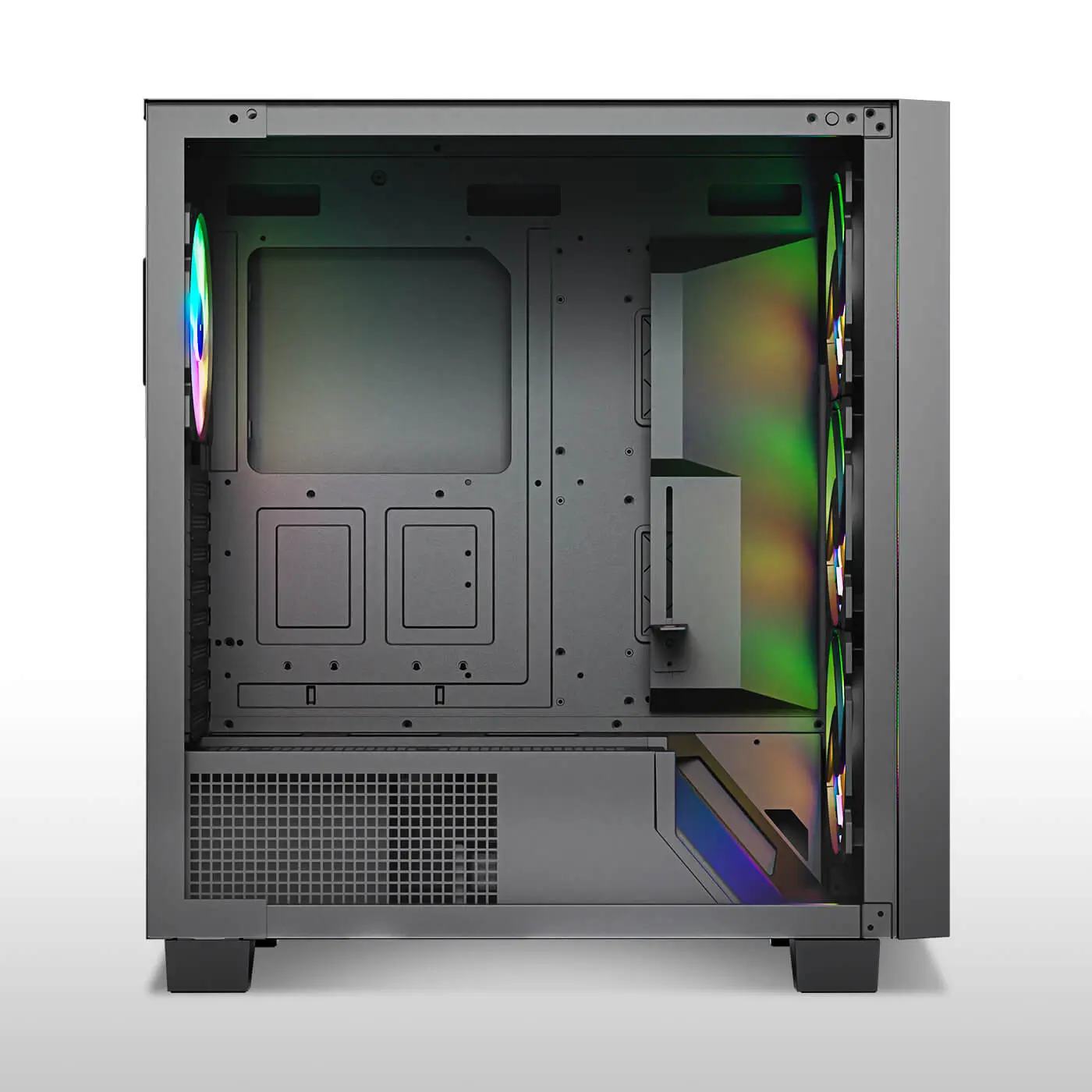 ProLab Design AI848 ARGB ATX Mid-Tower Workstation PC Case With Pre-installed ARGB Fans - Image 5