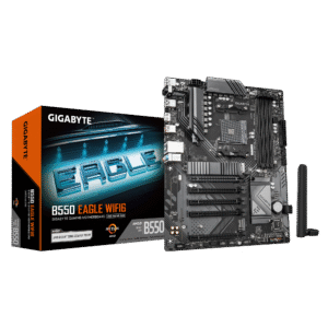 Gigabyte B550 EAGLE WIFI6 ATX Motherboard ( AMD Socket AM4, Support AMD Ryzen 5000 G, 5000, 4000 G, 3000 G, 3000 Series Processors, 4 x DDR4 RAM Slots, Max 128GB RAM Support )
