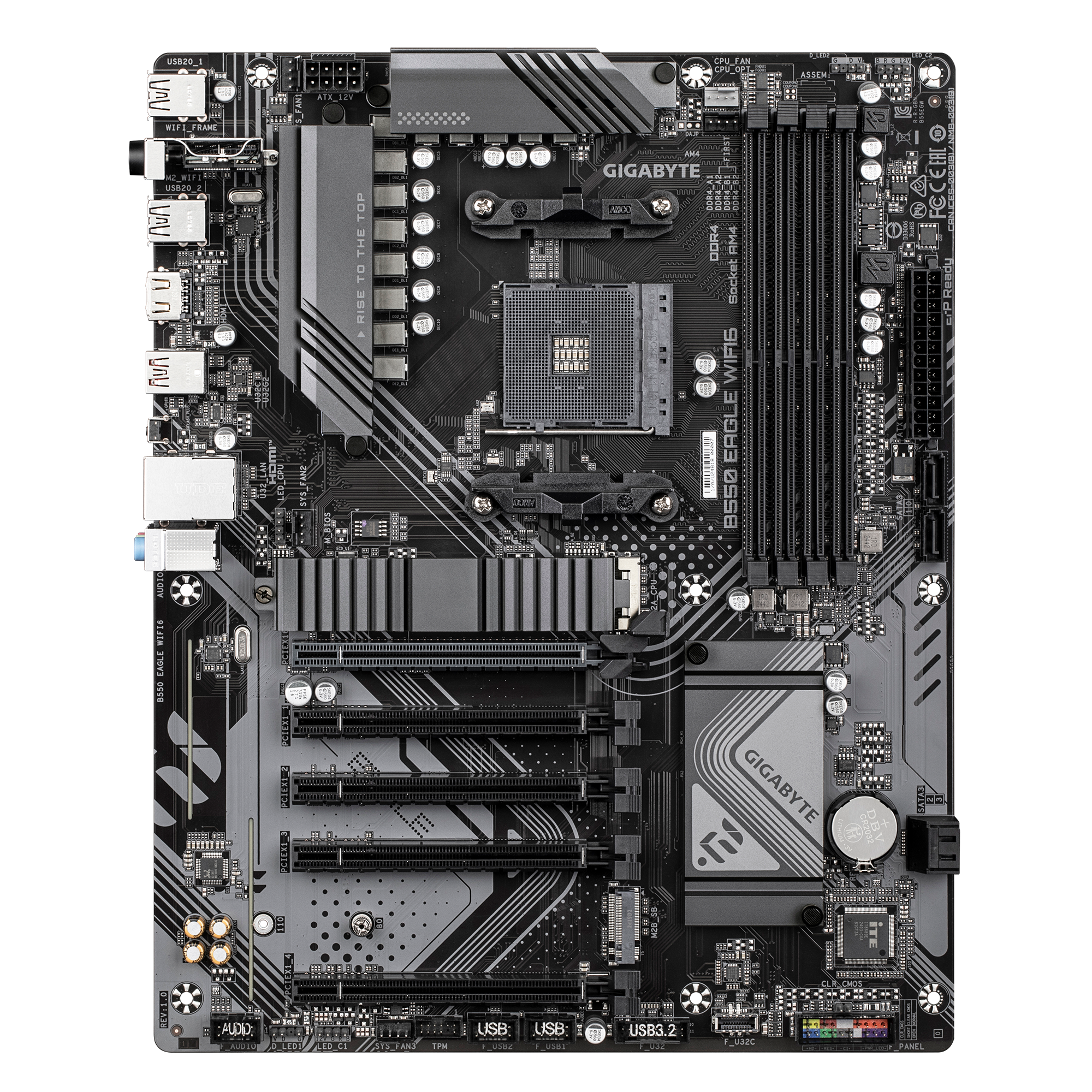 Gigabyte B550 EAGLE WIFI6 ATX Motherboard ( AMD Socket AM4, Support AMD Ryzen 5000 G, 5000, 4000 G, 3000 G, 3000 Series Processors, 4 x DDR4 RAM Slots, Max 128GB RAM Support ) - Image 2