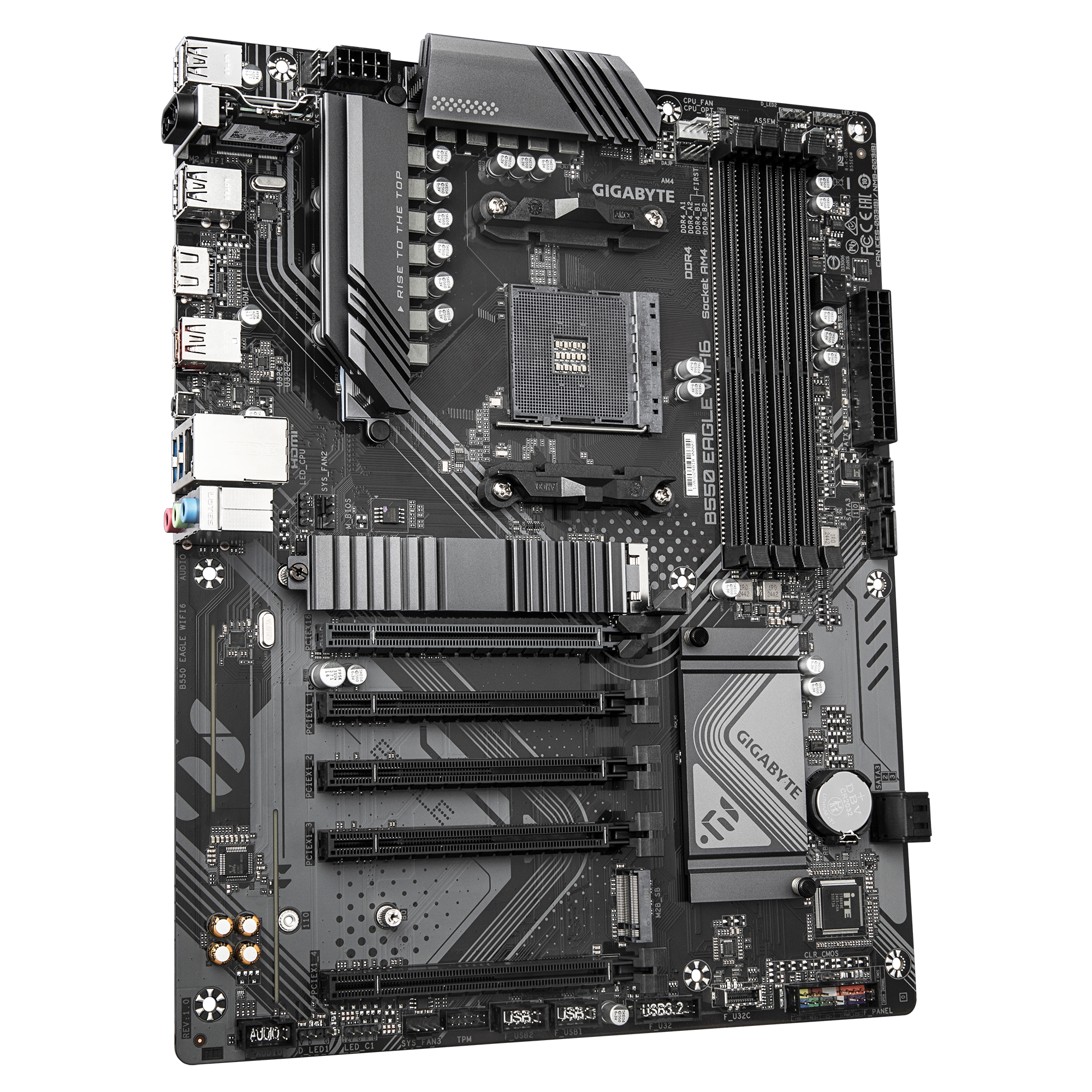 Gigabyte B550 EAGLE WIFI6 ATX Motherboard ( AMD Socket AM4, Support AMD Ryzen 5000 G, 5000, 4000 G, 3000 G, 3000 Series Processors, 4 x DDR4 RAM Slots, Max 128GB RAM Support ) - Image 3