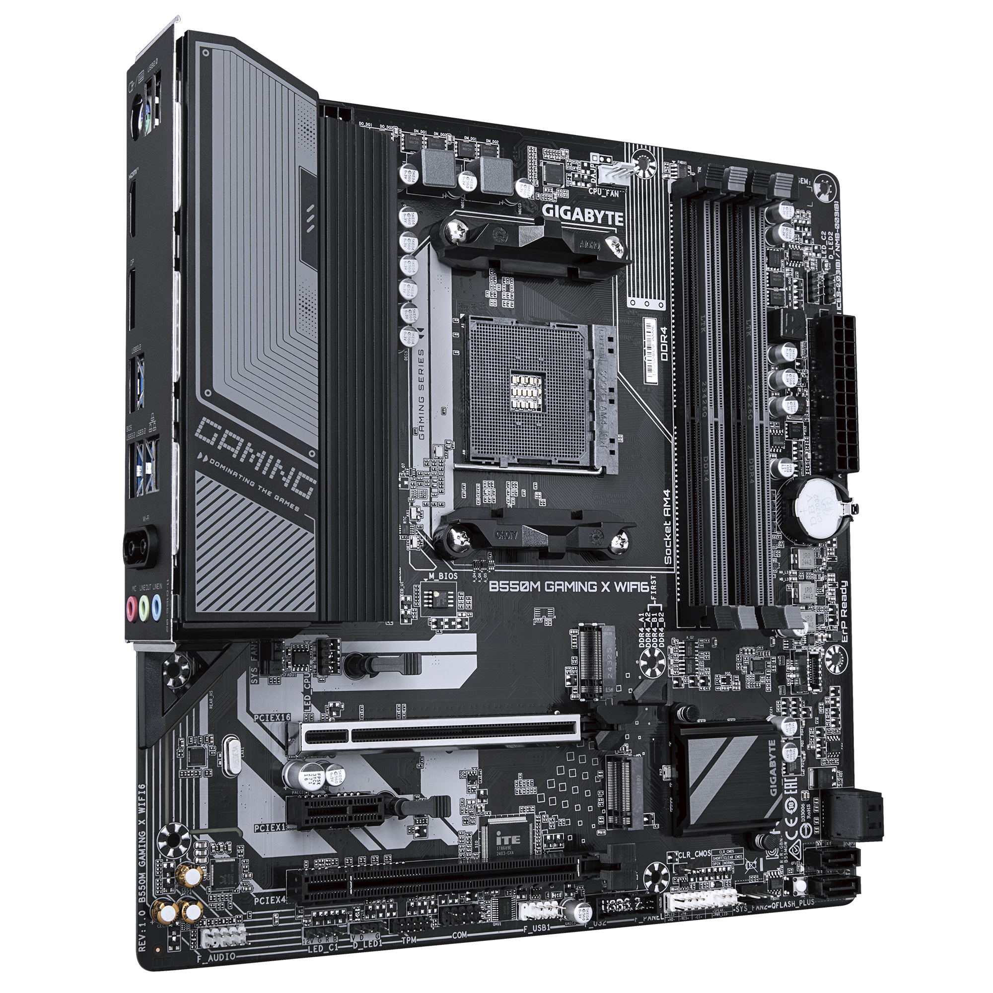 Gigabyte B550M GAMING X WIFI6 Micro ATX Motherboard ( AMD Socket AM4, Support AMD Ryzen 5000 G, 5000, 4000 G,3000 G, 3000 Series Processors, 4 x DDR4 RAM Slots, Max 128GB RAM Support ) - Image 2