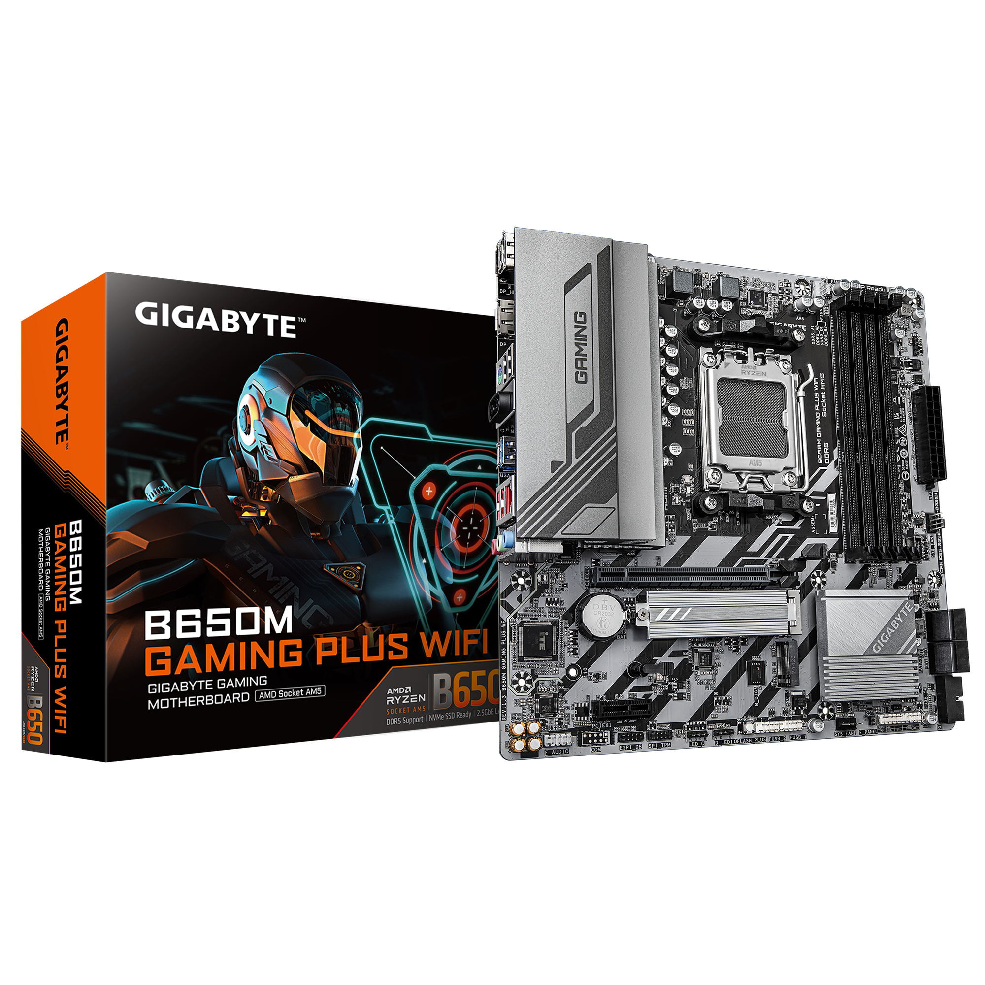 Gigabyte B650M GAMING PLUS WIFI (rev. 1.3) Micro ATX Motherboard