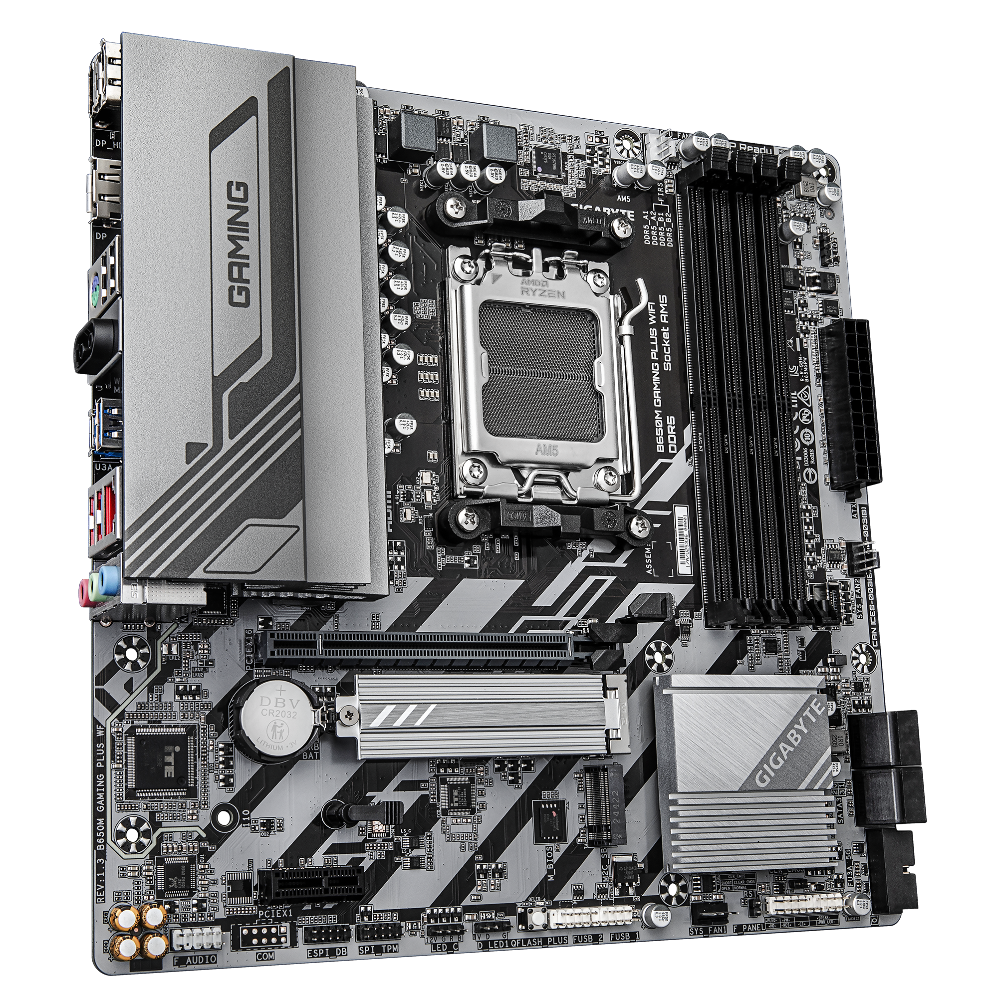 Gigabyte B650M GAMING PLUS WIFI (rev. 1.3) Micro ATX Motherboard