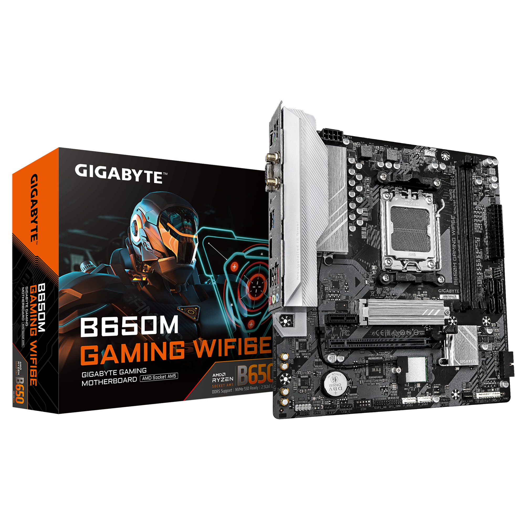 Scheda Madre GIGABYTE B650 Gaming X AX V2 (rev. 1.0) Per AMD AM5 - DDR5 - ATX - Usata Ottime Condizioni