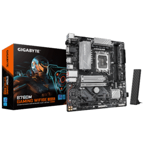 Gigabyte B760M GAMING WIFI6E GEN5 Micro ATX Motherboard ( Intel LGA1700 Socket, Support 14th, 13th, and 12th Generation Intel Core, Pentium Gold and Celeron Cpu, 2 x DDR5 RAM Slots, Max 128 GB RAM )