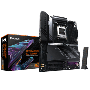 Gigabyte B850 AORUS ELITE WIFI7 (rev. 1.x) ATX Motherboard ( AMD Socket AM5, Support AMD Ryzen 9000, 8000 ,7000 Series Processors, 4 x DDR5 RAM Slots, Max 256GB RAM Support )