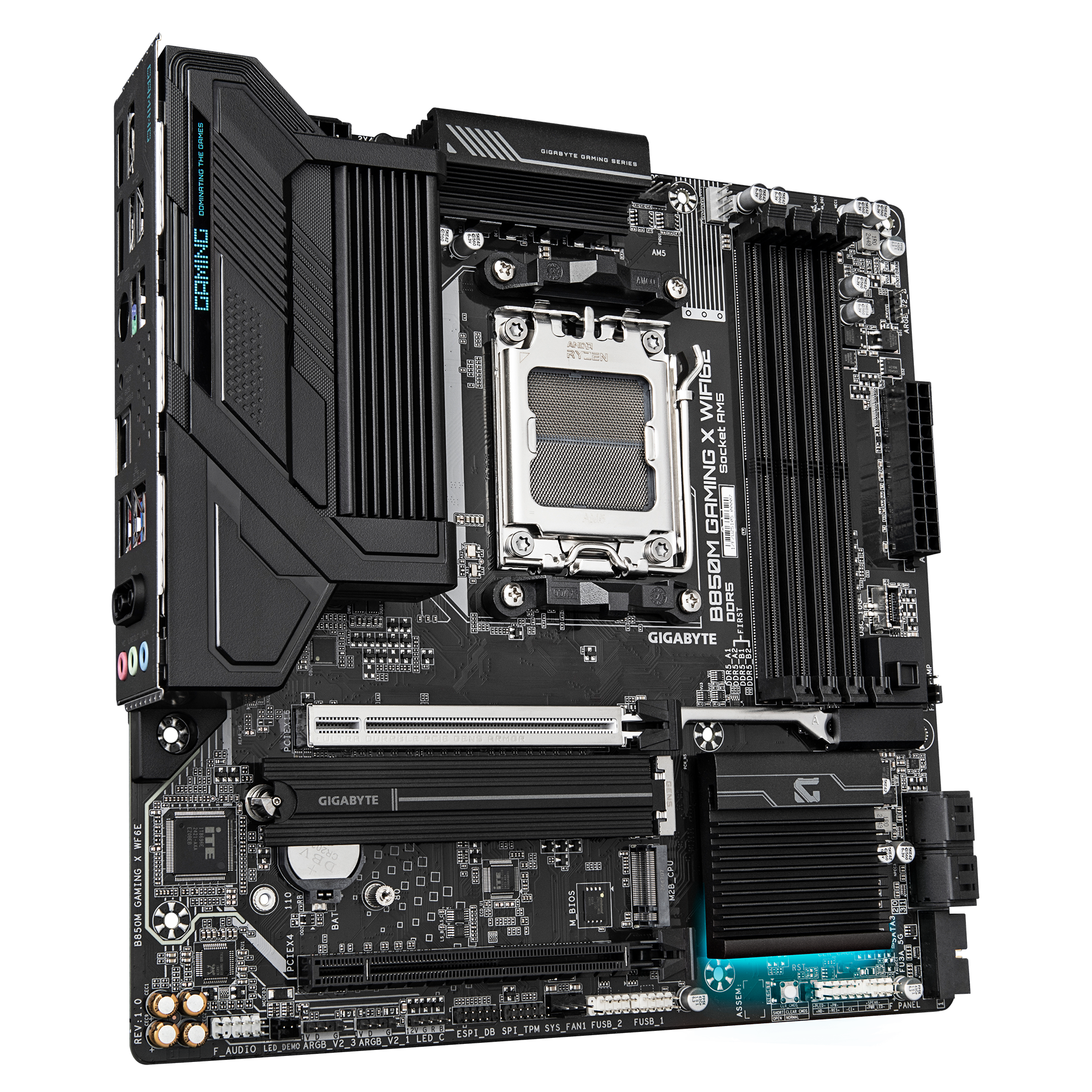 Gigabyte B850M GAMING X WIFI6E (rev. 1.x) Micro ATX Motherboard ( AMD Socket AM5, Support AMD Ryzen 9000, 8000 ,7000 Series Processors, 4 x DDR5 RAM Slots, Max 256GB RAM Support ) - Image 3