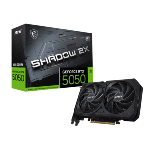 MSI GeForce RTX 5050 8G SHADOW 2X OC 8GB GDDR6 128-bit Gaming Graphics Card With Dual Fans ( G5050-8S2C )