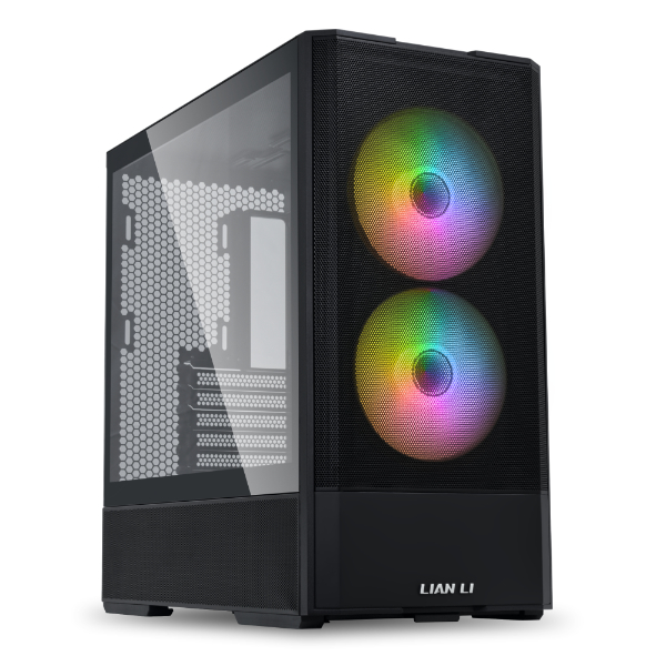 Lian Li Lancool 207 ARGB ATX Mid Tower Tempered Glass Black Pc Cabinet With Pre-installed ARGB Fans ( G99-LAN207RX-IN )