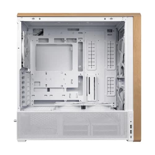 Lian Li Lancool 217 Wood White E-ATX Mid Tower Tempered Glass Pc Cabinet With Pre-installed ARGB Fans ( G99-LAN217W-IN ) - Image 4