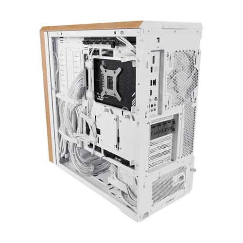 Lian Li Lancool 217 Wood White E-ATX Mid Tower Tempered Glass Pc Cabinet With Pre-installed ARGB Fans ( G99-LAN217W-IN ) - Image 5