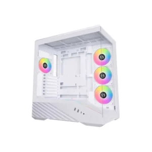 Lian Li Vector V100 White ARGB E-ATX Mid Tower Tempered Glass Pc Cabinet With Pre-installed Fans ( G99-V100RW-IN )