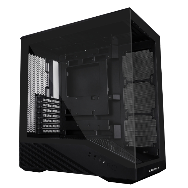 Lian Li Vector V100 ARGB E-ATX Mid Tower Tempered Glass Black Pc Cabinet With Pre-installed Fans ( G99-V100RX-IN ) - Image 3