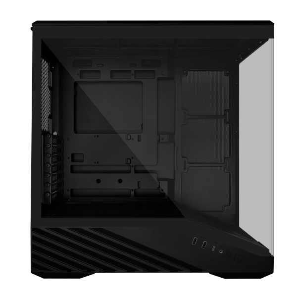 Lian Li Vector V100 ARGB E-ATX Mid Tower Tempered Glass Black Pc Cabinet With Pre-installed Fans ( G99-V100RX-IN ) - Image 4