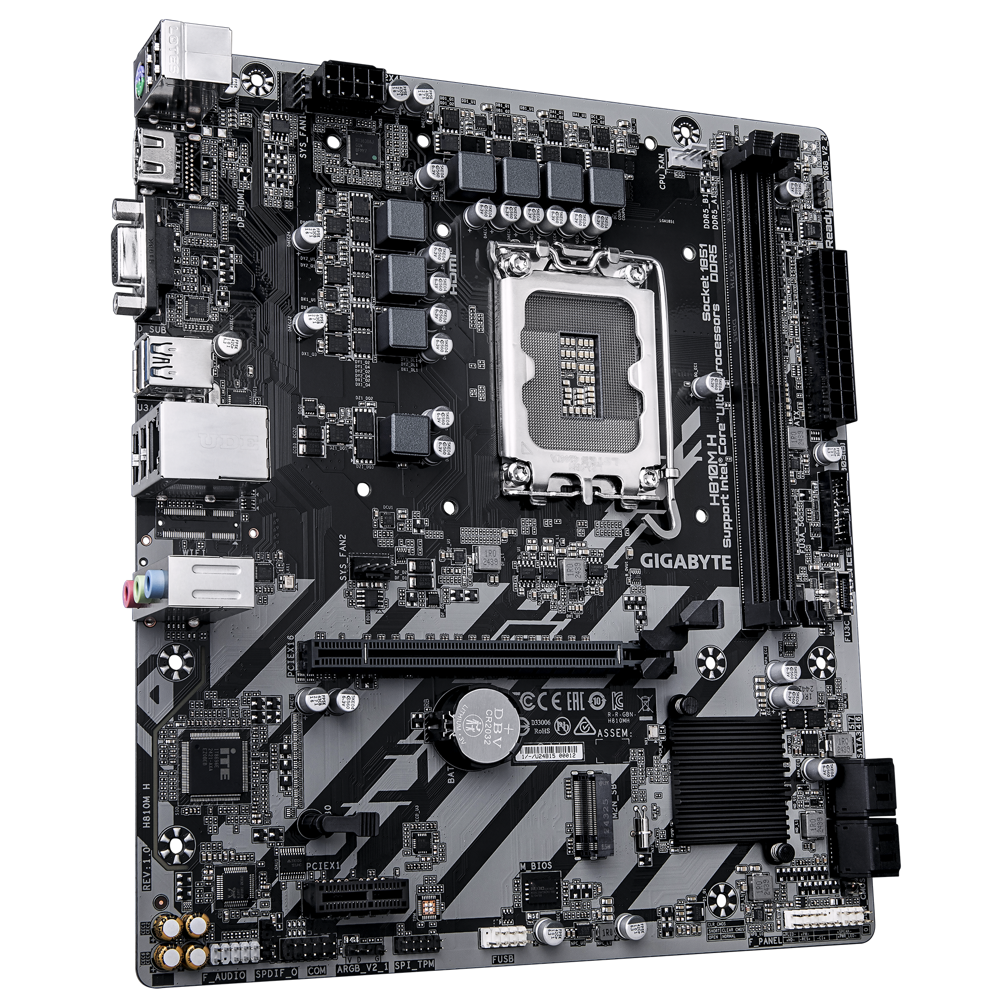 Gigabyte H810M H Micro ATX Motherboard ( Intel LGA1851 Socket, Support Intel Core Ultra Cpu, 2 x DDR5 RAM Slots, Max 128 GB RAM ) - Image 3