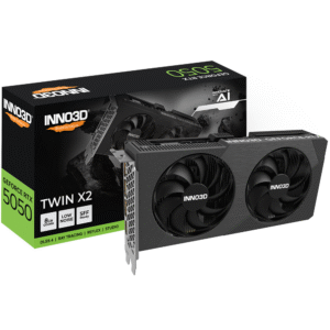 INNO3D GeForce RTX 5050 TWIN X2 8GB GDDR6 128-bit Gaming Graphics Card With Dual Fans ( N50502-08D6-174071N )