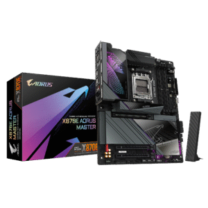 Gigabyte X870E AORUS MASTER ATX Motherboard ( AMD Socket AM5, Support AMD Ryzen 9000, 8000, 7000 Series Processors, 4 x DDR5 RAM Slots, Max 256GB RAM ) 
