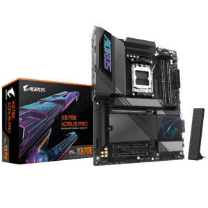 Gigabyte X870E AORUS PRO (rev. 1.1) ATX Motherboard ( AMD Socket AM5, Support AMD Ryzen 9000, 8000, 7000 Series Processors, 4 x DDR5 RAM Slots, Max 256GB RAM )