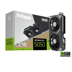 ZOTAC GAMING GeForce RTX 5050 Twin Edge 8GB GDDR6 128-bit Gaming Graphics Card With Dual Fans ( ZT-B50500E-10M )