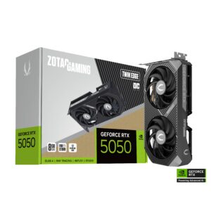 ZOTAC GAMING GeForce RTX 5050 Twin Edge OC 8GB GDDR6 128-bit Gaming Graphics Card With Dual Fans ( ZT-B50500H-10M )