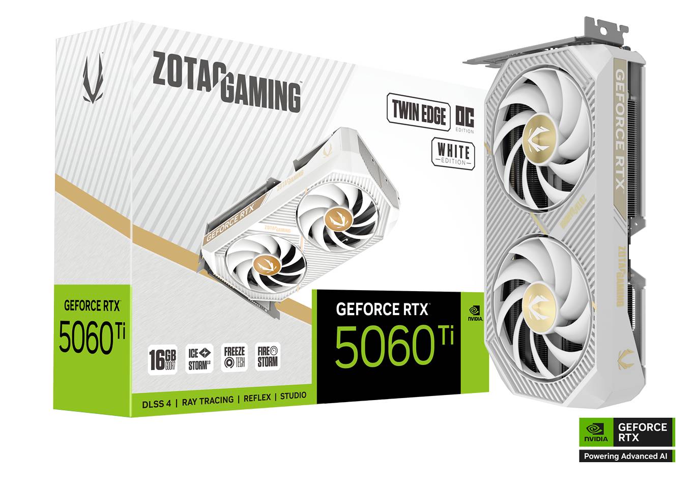 Zotac GAMING GeForce RTX 5060 Ti 16GB Twin Edge OC White Edition 16GB GDDR7 128-bit Gaming Graphics Card With Dual Fans ( ZT-B50620Q-10M ) - Image 9