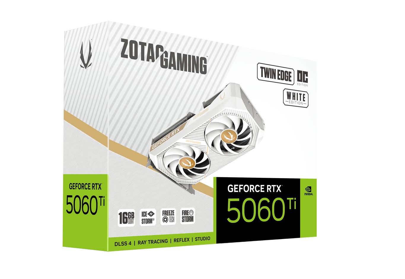 Zotac GAMING GeForce RTX 5060 Ti 16GB Twin Edge OC White Edition 16GB GDDR7 128-bit Gaming Graphics Card With Dual Fans ( ZT-B50620Q-10M ) - Image 8