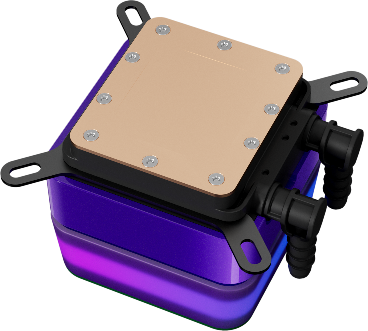 Ant Esports Glacius-240D 240mm ARGB AM5/LGA1851 Black AIO CPU Liquid Cooler With Display ( AESP0377 ) - Image 7