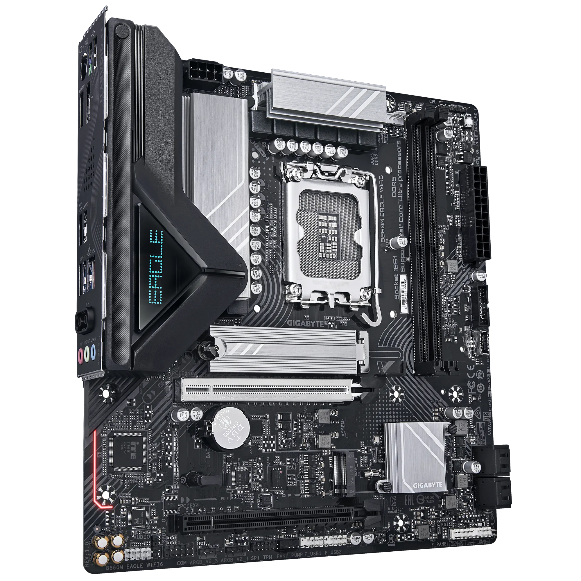 Gigabyte B860M EAGLE WIFI6 DDR5 Micro ATX Motherboard ( Intel LGA1851 socket, Support Intel Core Ultra Cpu, 2 x DDR5 RAM Slots, Max 128GB RAM ) - Image 3