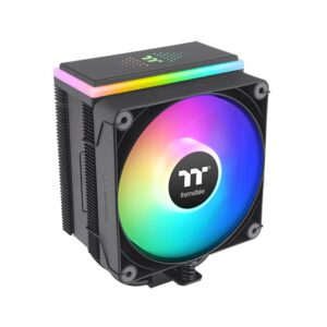 Thermaltake ASTRIA 400 ARGB Lighting Black CPU Air Cooler With Six Ø6Mm U-Shaped Copper Heat Pipes And A 120Mm High Airflow Fan( CL-P120-CA12SW-A )