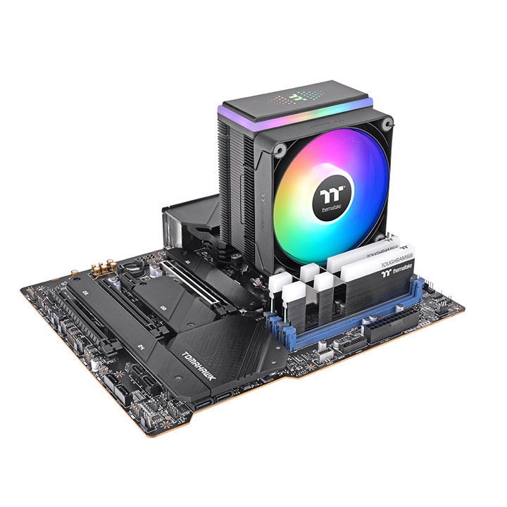 Thermaltake ASTRIA 400 ARGB Lighting Black CPU Air Cooler With Six Ø6Mm U-Shaped Copper Heat Pipes And A 120Mm High Airflow Fan( CL-P120-CA12SW-A ) - Image 5