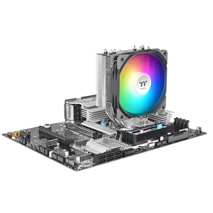 Thermaltake UX400 ARGB Sync Black CPU Air Cooler With Four Ø6Mm U-Shaped Copper Heat Pipes And A 120mm High-Airflow Fan ( CL-P142-AL12SW-A ) - Image 5