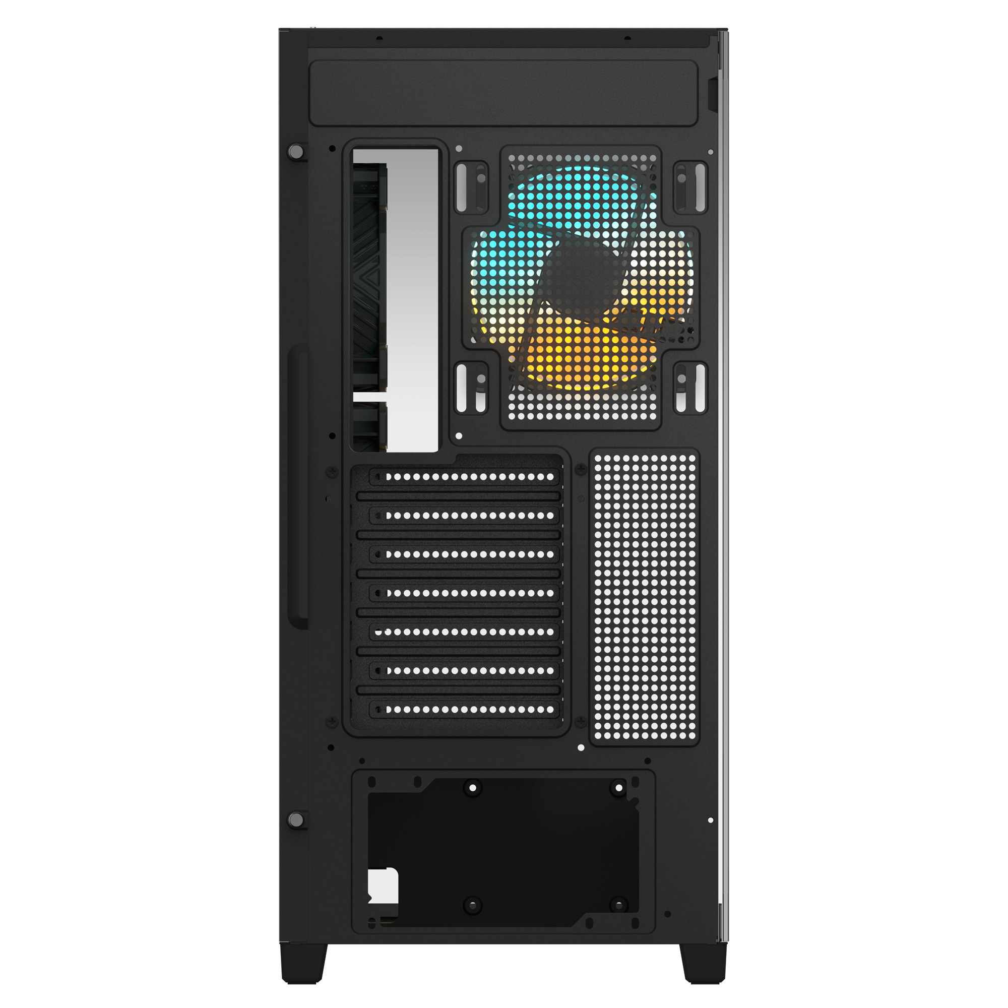 Gigabyte C500 Panoramic Stealth ATX Mid Tower Tempered Glass Side Panel Black Pc Cabinet With Pre-installed ARGB Fans ( GB-C500P ST ) - Image 5