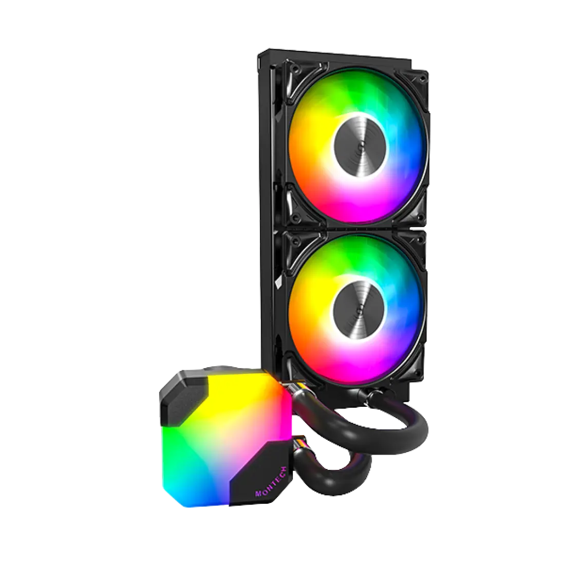 Montech HyperFlow ARGB 240 Black 240mm CPU Liquid Cooler - Image 2