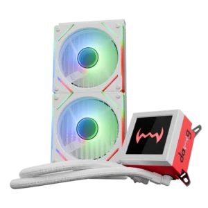 Dawg L240 AIO ARGB 240mm White AIO Cpu Liquid Cooler With 3.4” IPS Display