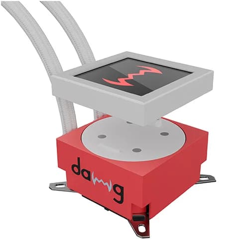 Dawg L360 AIO ARGB 360mm White CPU Liquid Cooler With 3.4" IPS Square Display - Image 3