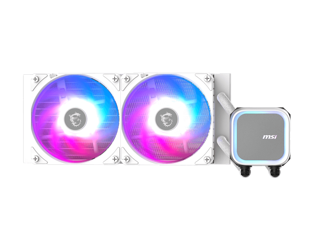 MSI MAG CORELIQUID A13 240/White 240mm AIO CPU Liquid Cooler With 3 x 120 ARGB Fans - Image 2