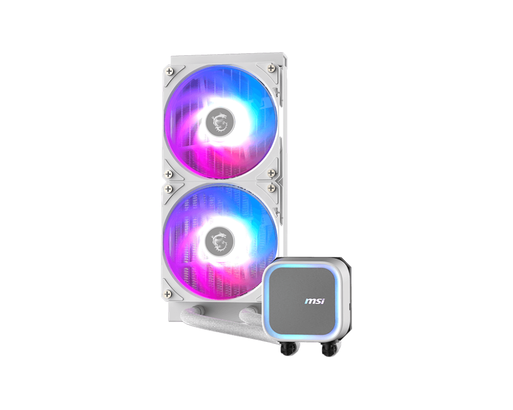 MSI MAG CORELIQUID A13 240/White 240mm AIO CPU Liquid Cooler With 3 x 120 ARGB Fans